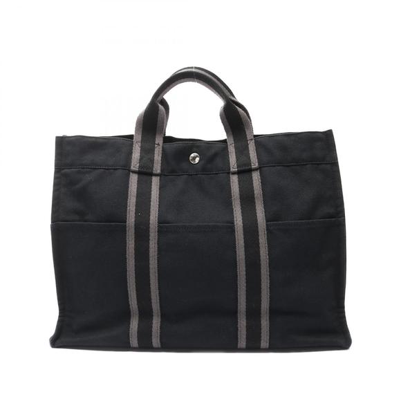 Hermes Handbags - HERMES Fool toe MM tote bag black gray